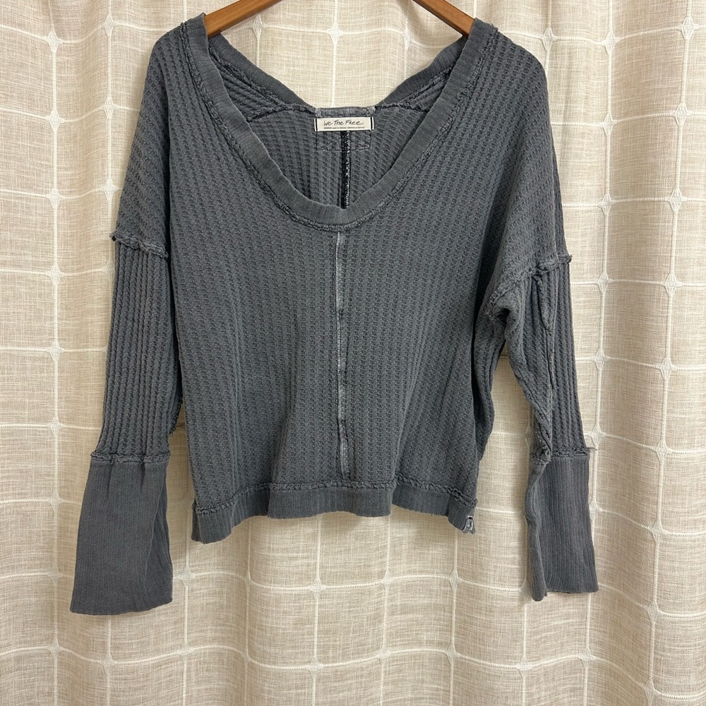 We the Free Waffle Knit Sweater M